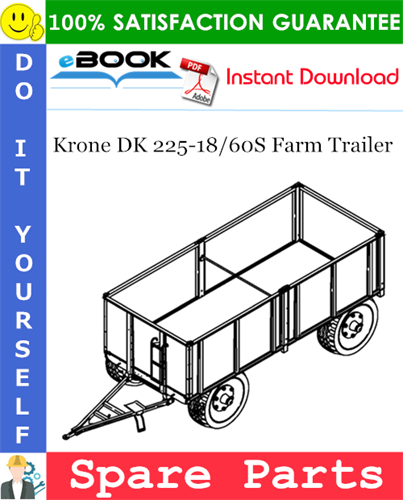 Krone DK 225-18/60S Farm Trailer Spare Parts Catalog