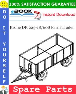 Krone DK 225-18/60S Farm Trailer Spare Parts Catalog