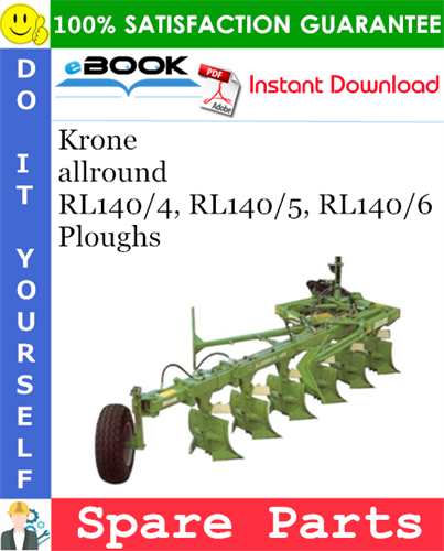 Krone allround RL140/4, RL140/5, RL140/6 Ploughs Spare Parts Catalog