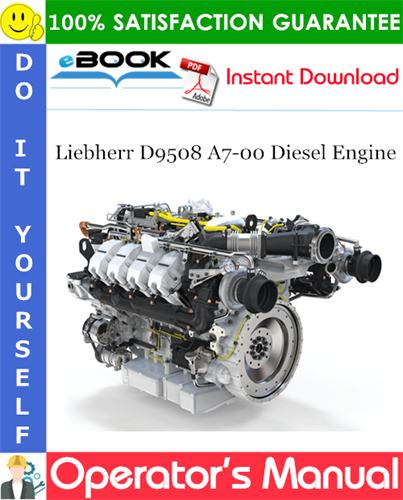 Liebherr D9508 A7-00 Diesel Engine Operator's manual
