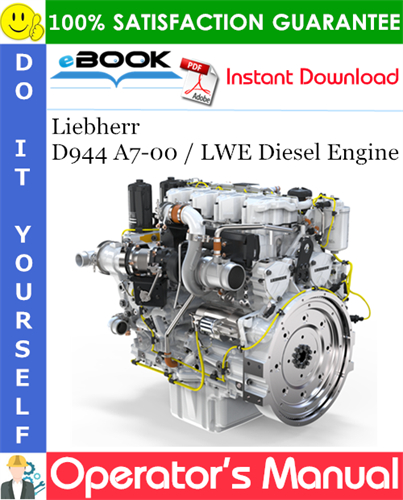 Liebherr D944 A7-00 / LWE Diesel Engine Operator's manual