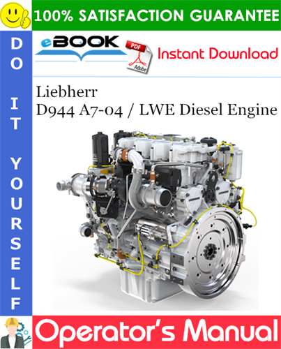 Liebherr D944 A7-04 / LWE Diesel Engine Operator's manual