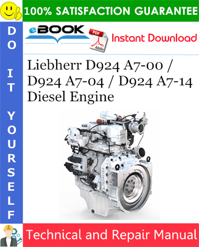 Liebherr D924 A7-00 / D924 A7-04 / D924 A7-14 Diesel Engine