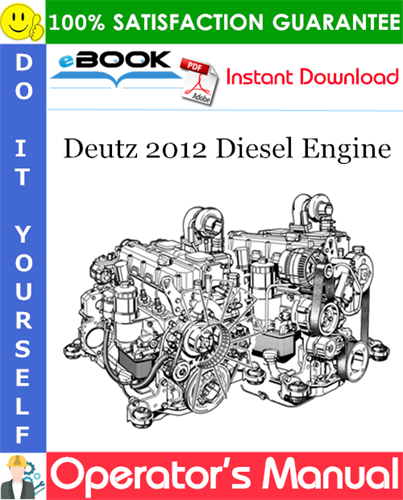Deutz 2012 Diesel Engine Operator's Manual