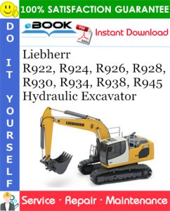 Liebherr R922, R924, R926, R928, R930, R934, R938, R945 Hydraulic Excavator
