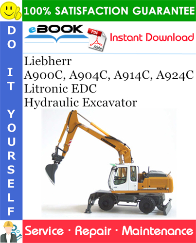Liebherr A900C, A904C, A914C, A924C Litronic EDC Hydraulic Excavator