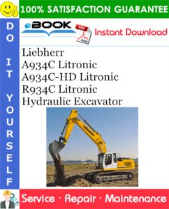 Liebherr A934C Litronic, A934C-HD Litronic, R934C Litronic Hydraulic Excavator