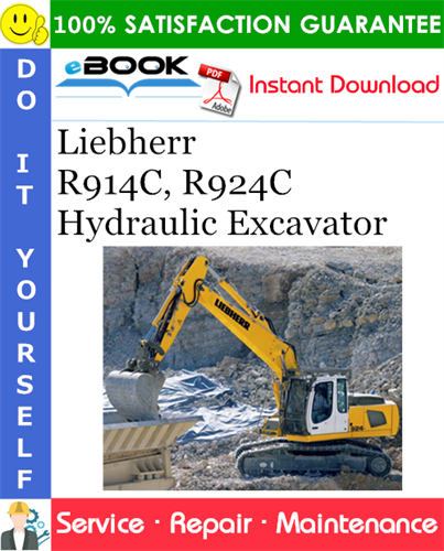 Liebherr R914C, R924C Hydraulic Excavator Service Repair Manual