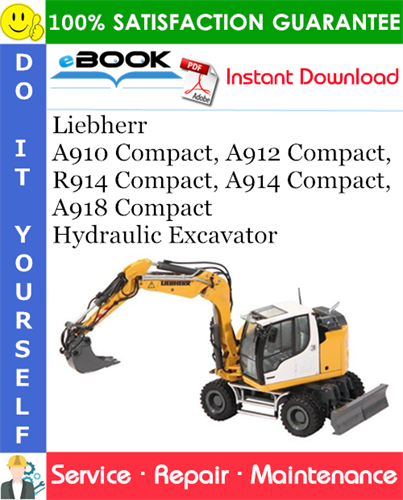 Liebherr A910 Compact, A912 Compact, R914 Compact, A914 Compact, A918 Compact Hydraulic Excavator