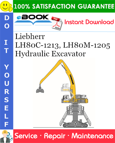 Liebherr LH80C-1213, LH80M-1205 Hydraulic Excavator Service Repair Manual