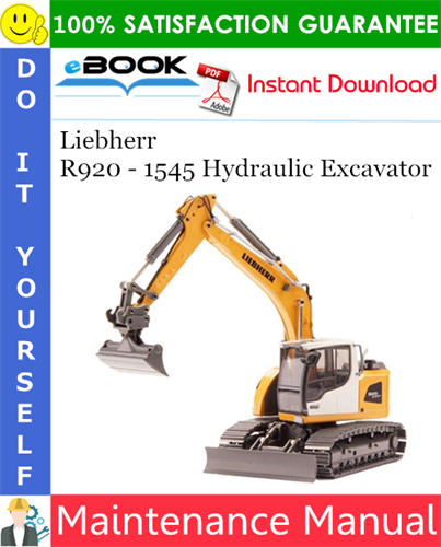 Liebherr R920 - 1545 Hydraulic Excavator Maintenance Manual