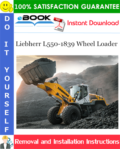Liebherr L550-1839 Wheel Loader Removal and Installation Manual
