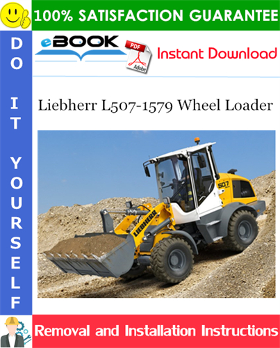 Liebherr L507-1579 Wheel Loader Removal and Installation Manual