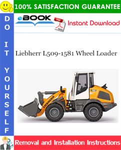 Liebherr L509-1581 Wheel Loader Removal and Installation Manual