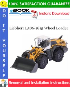 Liebherr L586-1815 Wheel Loader Removal and Installation Manual