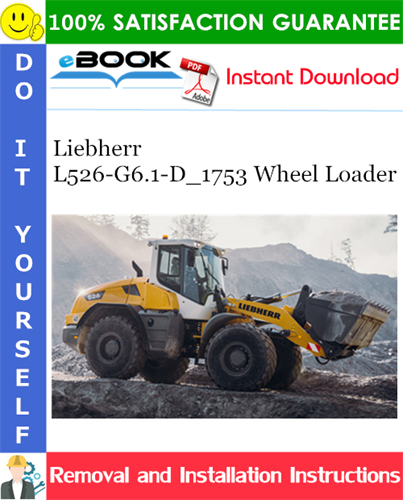 Liebherr L526-G6.1-D_1753 Wheel Loader Removal and Installation Manual
