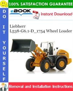 Liebherr L538-G6.1-D_1754 Wheel Loader Removal and Installation Manual