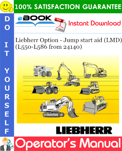 Liebherr Option - Jump start aid (LMD) Operator's Manual
