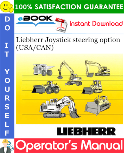 Liebherr Joystick steering option (USA/CAN) Operator's Manual