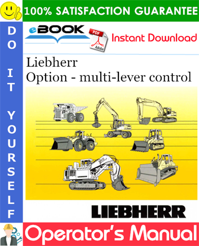 Liebherr Option - multi-lever control Operator's Manual