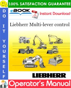 Liebherr Multi-lever control Operator's Manual