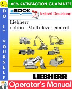 Liebherr option - Multi-lever control Operator's Manual