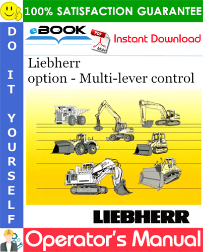 Liebherr option - Multi-lever control Operator's Manual