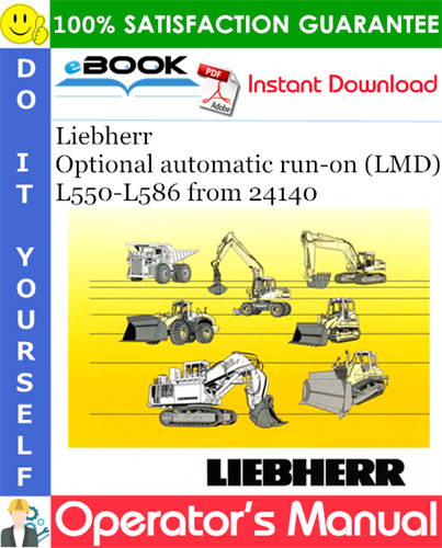 Liebherr Optional automatic run-on (LMD) Operator's Manual (From Serial Number: 24140)