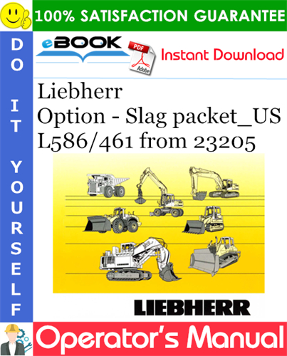 Liebherr Option - Slag packet_US Operator's Manual