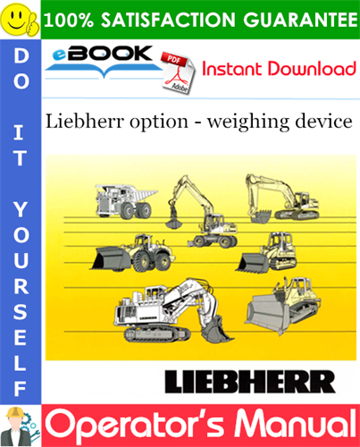 Liebherr weighing device option Operator's Manual