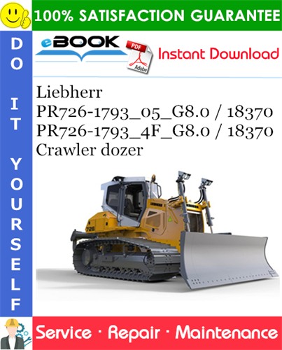 Liebherr PR726-1793_05_G8.0 / 18370, PR726-1793_4F_G8.0 / 18370 Crawler dozer