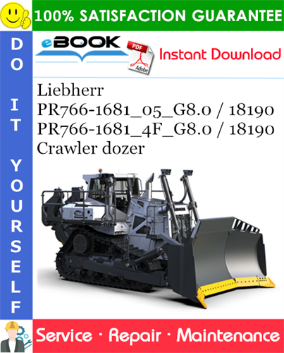 Liebherr PR766-1681_05_G8.0 / 18190, PR766-1681_4F_G8.0 / 18190 Crawler dozer