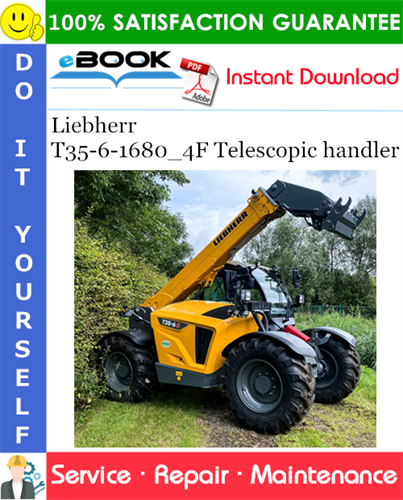 Liebherr T35-6-1680_4F Telescopic handler Service Repair Manual