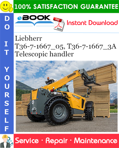 Liebherr T36-7-1667_05, T36-7-1667_3A Telescopic handler Service Repair Manual