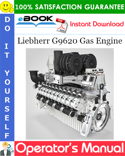 Liebherr G9620 Gas Engine Operator's Manual