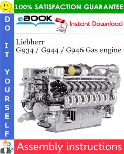 Liebherr G934 / G944 / G946 Gas engine Assembly instructions Manual