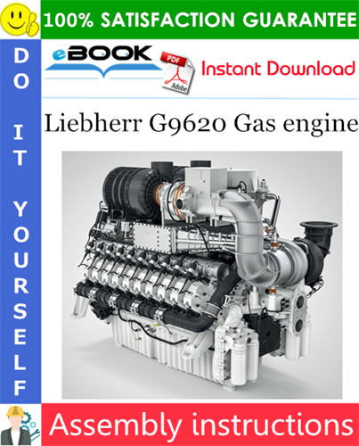 Liebherr G9620 Gas engine Assembly instructions Manual