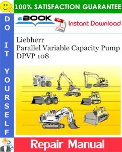 Liebherr Parallel Variable Capacity Pump DPVP 108 Repair Manual