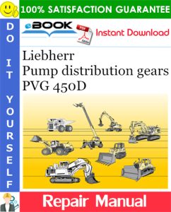 Liebherr Pump distribution gears PVG 450D Repair Manual